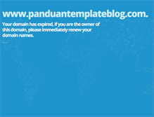 Tablet Screenshot of panduantemplateblog.com